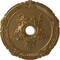 Ekena Millwork Attica with Rose Ceiling Medallion (Canopies up to 4 1/2"), 26"OD x 3 3/4"ID x 1 1/2"P, Pale Gold CM26ATPAS - alternate 1